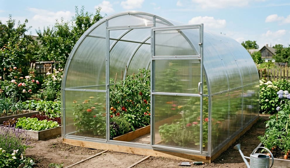 теплиця з полікарбонату