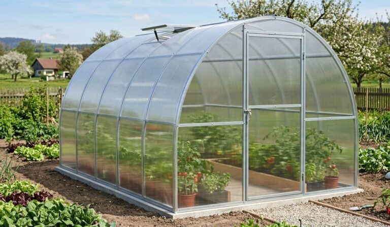 монтаж теплиці з полікарбонату